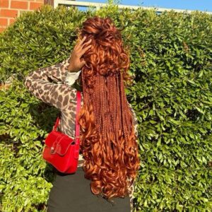 French curls / spiral curl color ginger