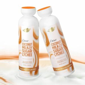 Dove coconut milk and sugar lychee