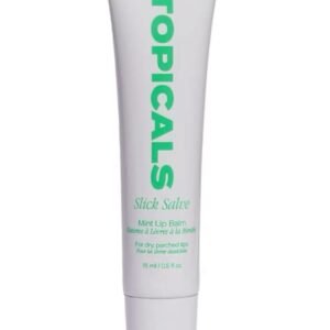 Topicals Slick Salve Mint Glossy Lip Balm | Soothes Discomfort, Strengthens Barrier & Provides Lasting Hydration & Relief | Vegan, Paraben-Free Formula w/Hyaluronic Acid