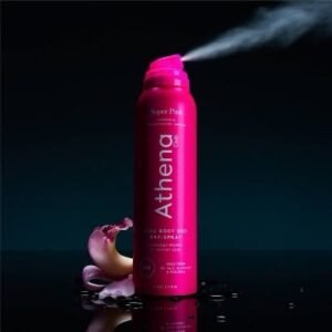 Athena Club Aluminum Free Deodorant Spray For Women, Super Pink, 4 Oz | Full Body Deo Dry-Spray, Whole Body Deodorant, 24 Hour Odor Protection, 360 Degree Spray, No Residue, Baking Soda Free Deo