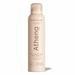 Athena Club Full Body Deo Natural Deodorant  Golden Vanilla Scent, 4 oz | Full Body Deo Dry